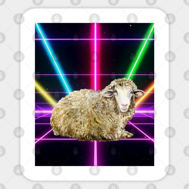 Disco sheep Sticker by JunniePL